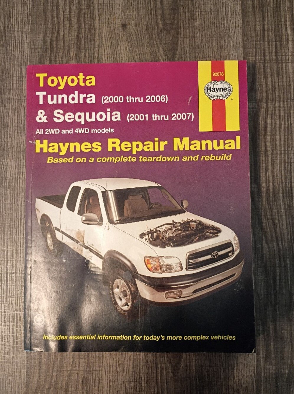 Hanes Repair Manual - Purple Cover with White Truck Illustration
